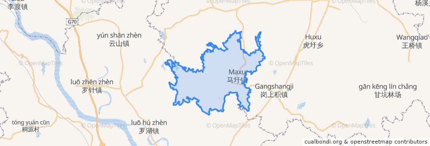 Mapa de ubicacion de Maxu.