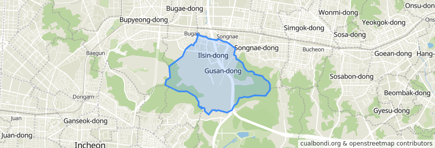 Mapa de ubicacion de 日新洞.