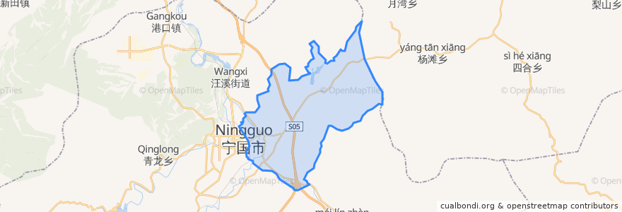 Mapa de ubicacion de Helixi Subdistrict.