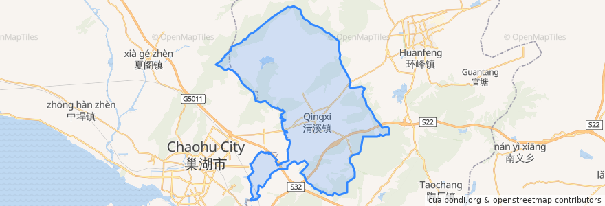 Mapa de ubicacion de 清溪镇.