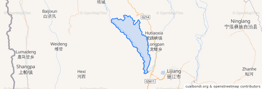 Mapa de ubicacion de 金江镇.