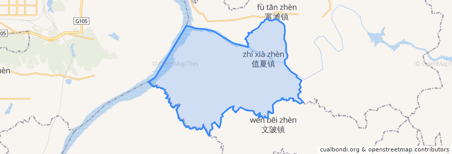 Mapa de ubicacion de Zhixia.