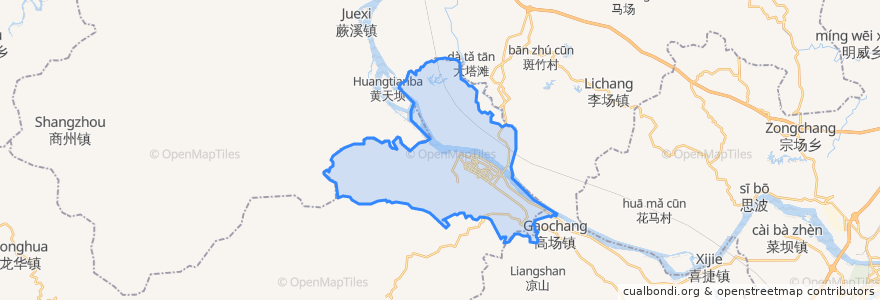 Mapa de ubicacion de 屏山镇.