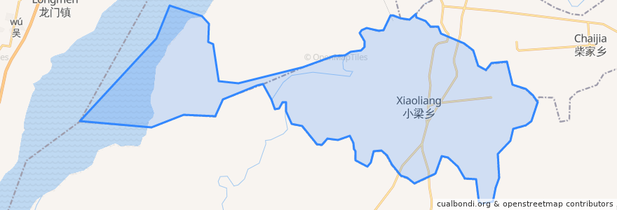 Mapa de ubicacion de Xiaoliang.
