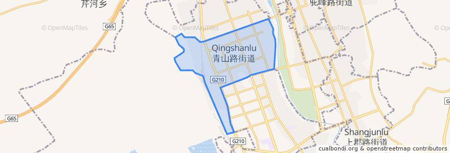 Mapa de ubicacion de 青山路街道.