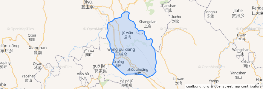 Mapa de ubicacion de Wangpu.