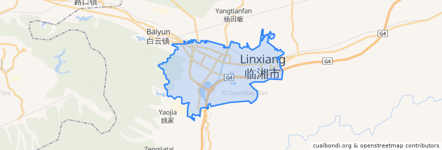 Mapa de ubicacion de Chang'an Subdistrict.