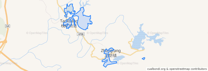 Mapa de ubicacion de 桃矿街道.