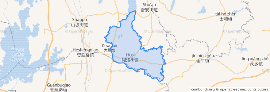 Mapa de ubicacion de Husi.
