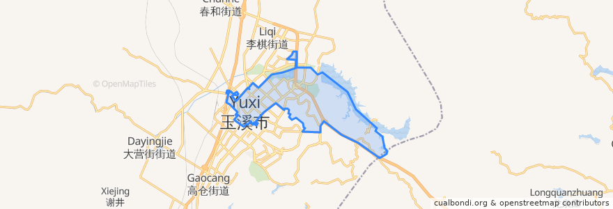Mapa de ubicacion de 玉兴路街道.