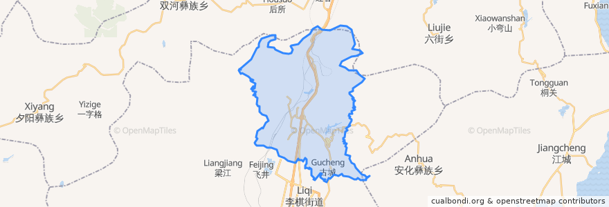 Mapa de ubicacion de Beicheng Subdistrict.