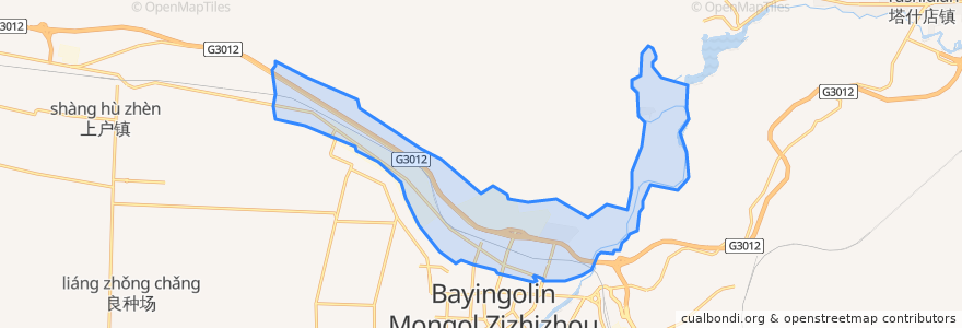 Mapa de ubicacion de 天山街道 تەڭرىتاغ كوچا باشقارمىسى.