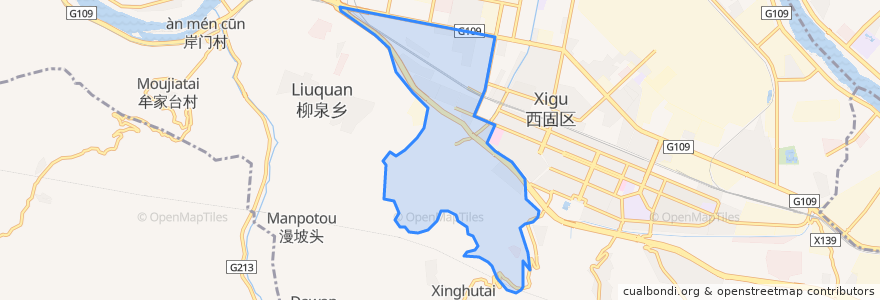 Mapa de ubicacion de Lintao Street Subdistrict.