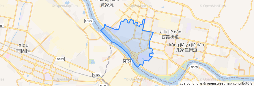 Mapa de ubicacion de 刘家堡.