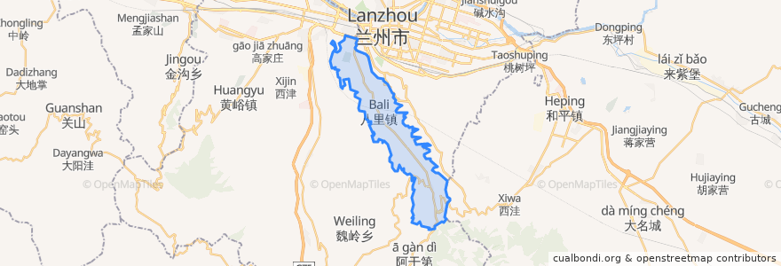 Mapa de ubicacion de 八里.