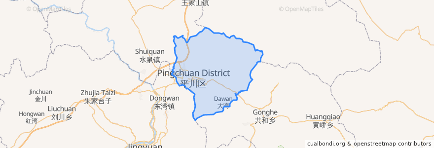 Mapa de ubicacion de 宝积.