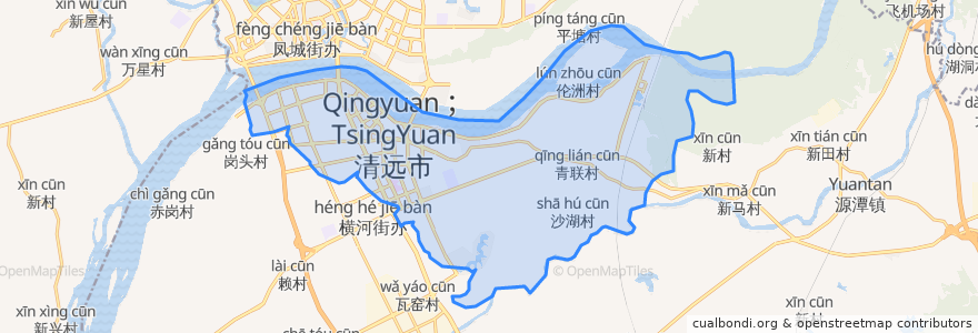 Mapa de ubicacion de Zhouxin Subdistrict.