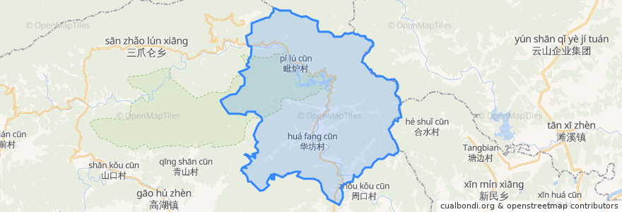 Mapa de ubicacion de 宝峰镇.