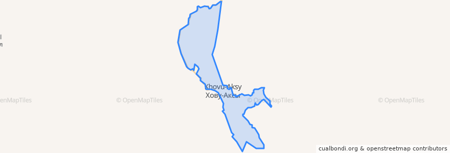 Mapa de ubicacion de сумон Хову-Аксы.