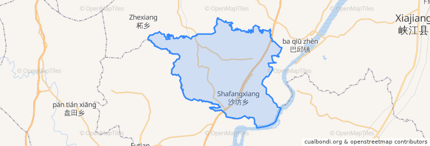 Mapa de ubicacion de 罗田镇.