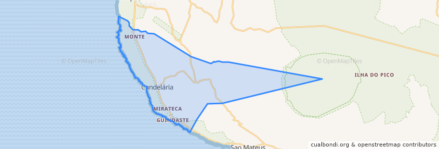 Mapa de ubicacion de Candelária.