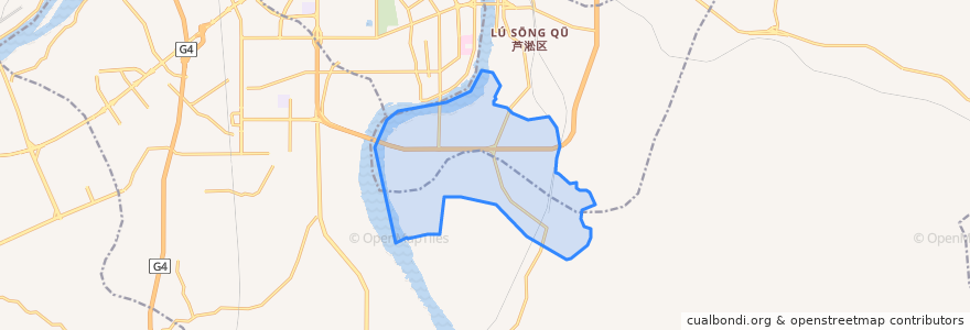 Mapa de ubicacion de Fengxi Subdistrict.