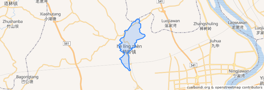 Mapa de ubicacion de Heling.