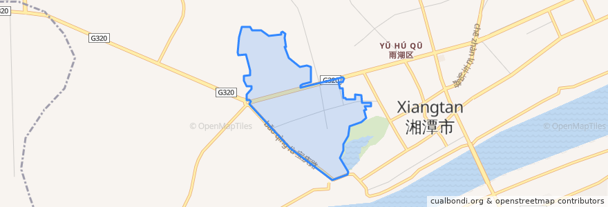 Mapa de ubicacion de Zhaotan Subdistrict.