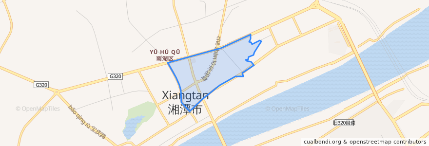 Mapa de ubicacion de Yuhulu Subdistrict.
