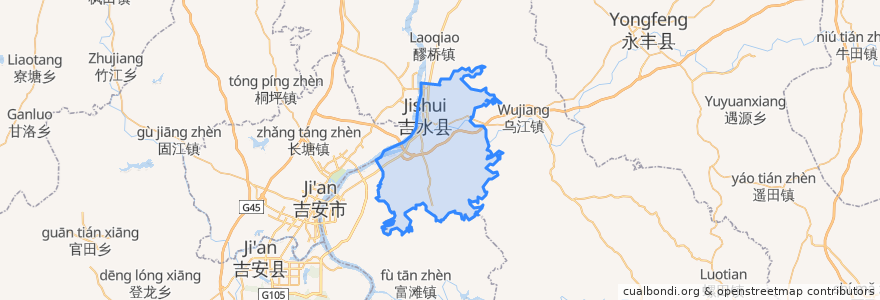 Mapa de ubicacion de Wenfeng.