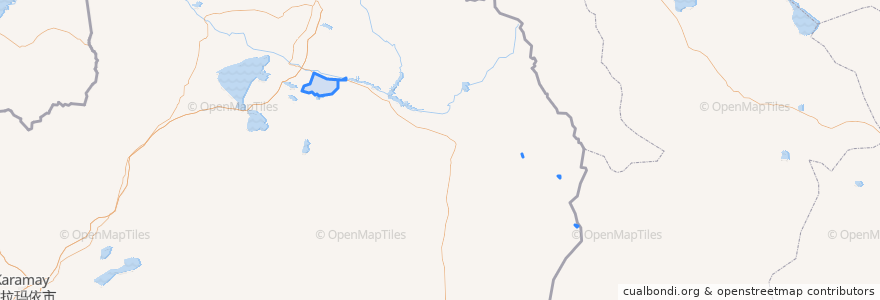 Mapa de ubicacion de Shuangqu Town.