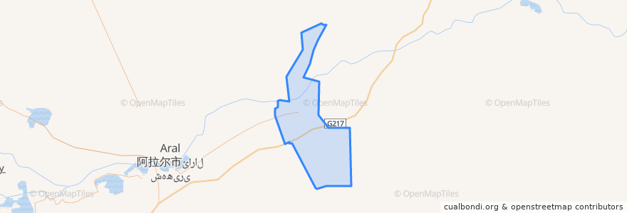 Mapa de ubicacion de 兵团十四团.