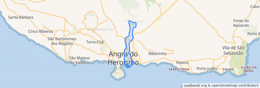 Mapa de ubicacion de Angra (Nossa Senhora da Conceição).