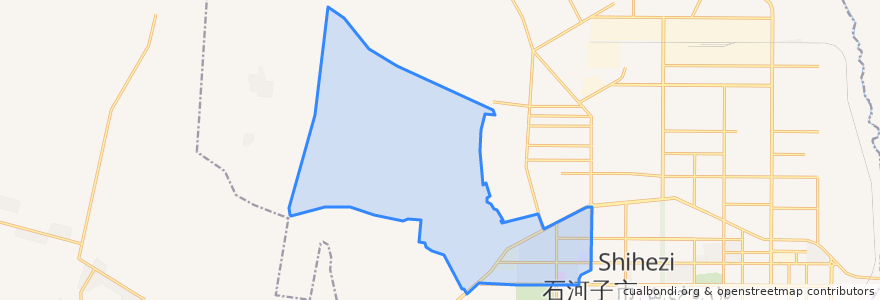 Mapa de ubicacion de Laojie Subdistrict.