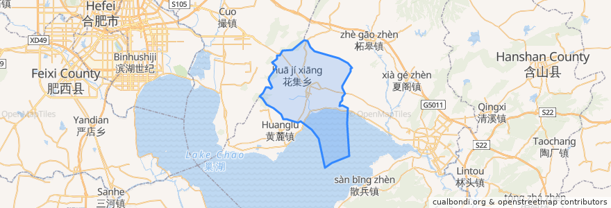 Mapa de ubicacion de Tongyang.