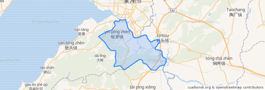 Mapa de ubicacion de Yinping.