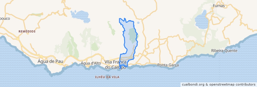 Mapa de ubicacion de Ribeira Seca.