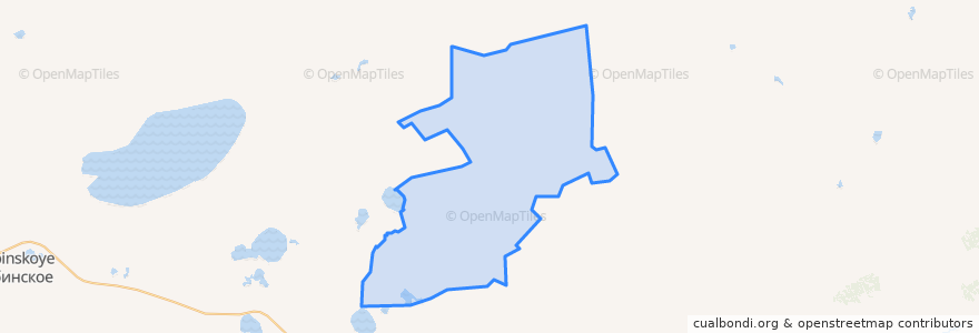 Mapa de ubicacion de Верх-Каргатский сельсовет.