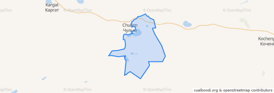 Mapa de ubicacion de Иткульский сельсовет.