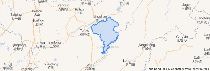 Mapa de ubicacion de 新圩.