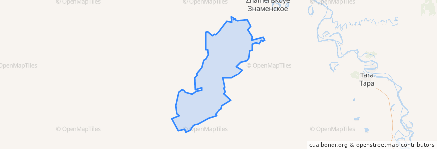 Mapa de ubicacion de Чередовское сельское поселение.