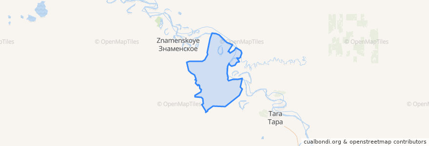 Mapa de ubicacion de Бутаковское сельское поселение.