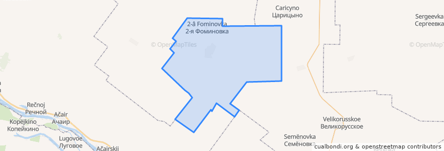 Mapa de ubicacion de Михайловское сельское поселение.