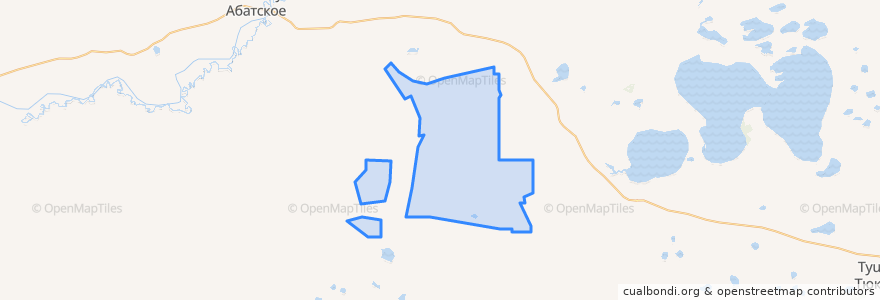 Mapa de ubicacion de Рыжковское сельское поселение.