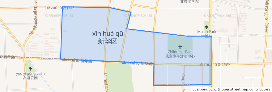 Mapa de ubicacion de 革新街.