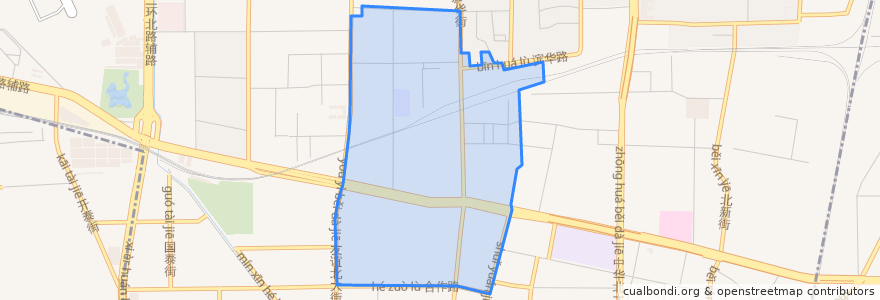 Mapa de ubicacion de Hezuolu Subdistrict.