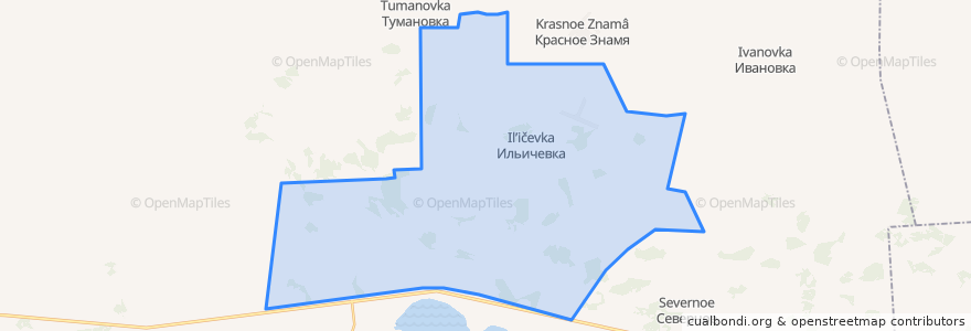 Mapa de ubicacion de Ильичёвское сельское поселение.