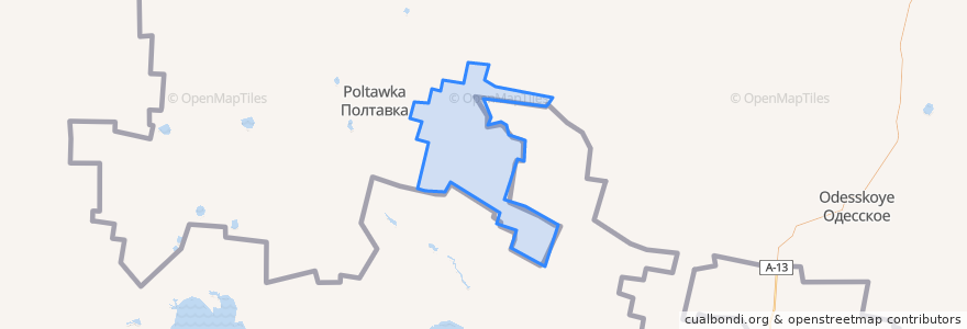 Mapa de ubicacion de Еремеевское сельское поселение.