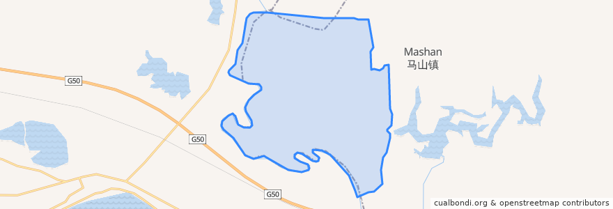 Mapa de ubicacion de 菱角湖管理区.