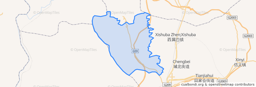 Mapa de ubicacion de Zaolin.